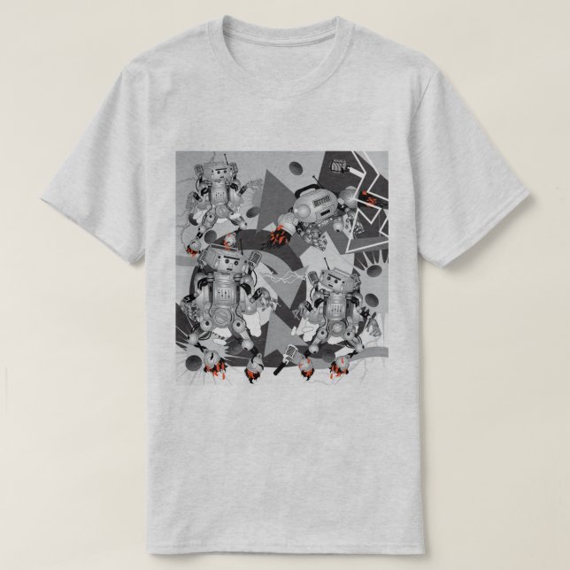 Camiseta Batalha dos Robôs do Hiphop  (Frente do Design)