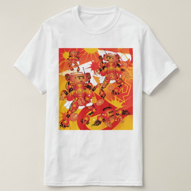 Camiseta Batalha dos Robôs do Hiphop  (Frente do Design)