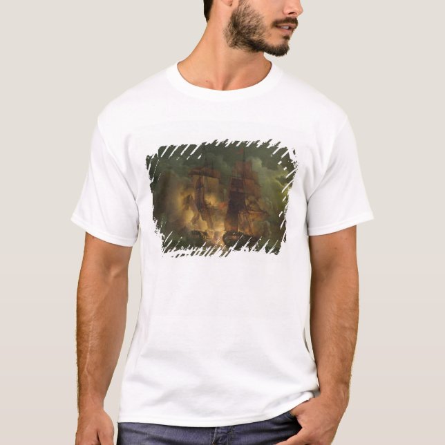 Camiseta Batalha entre a fragata francesa 'Arethuse (Frente)