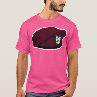 Camiseta Batalhão de Suporte Maroon Beret Flash DUI 173rd