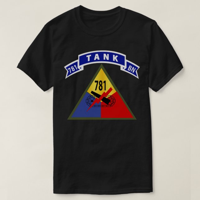 Camiseta Batalhão de Tanque de ruas 781 com Guia X (Frente do Design)