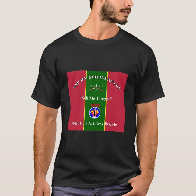 Camiseta Batalhão segundo 4ª Infância 56ª Brigada Fa Impres (Frente)