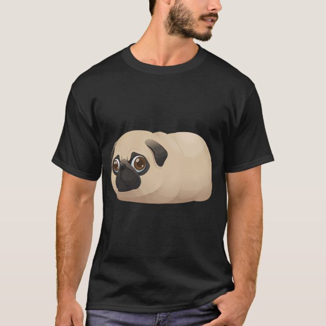 Camiseta Batata Ansiosa Vida de Pug Fofo (Frente)