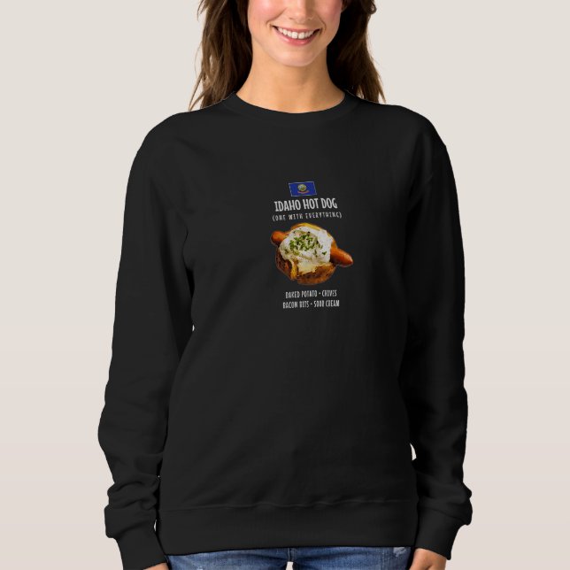 Camiseta Batata Assada Cachorro-Quente Idaho Cebolinha Bits (Frente)