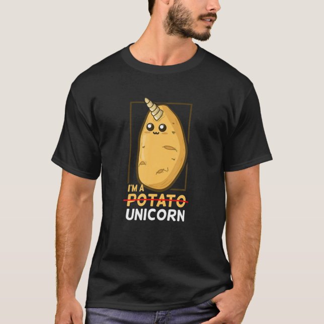 Camiseta Batata de Batata de Batata, Unicórnio Funny Vegeta (Frente)