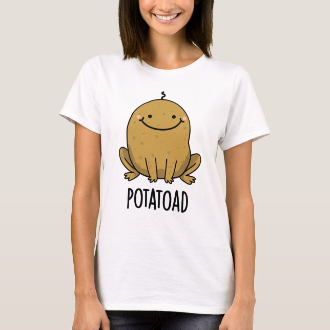 Camiseta Batata de Batata Engraçada Com Potatoad (Frente)