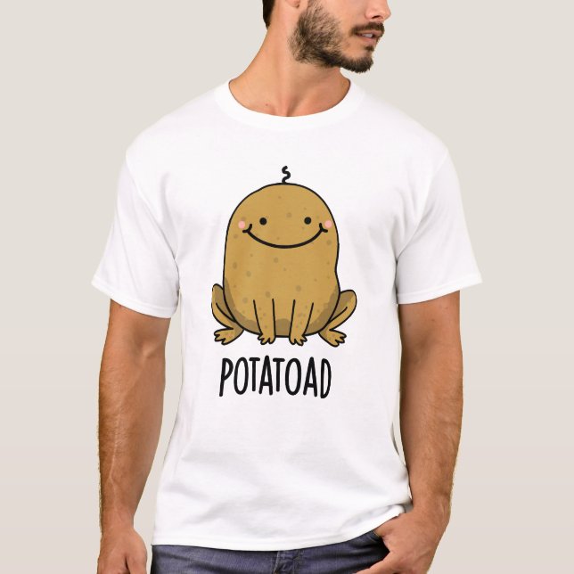 Camiseta Batata de Batata Engraçada Com Potatoad (Frente)