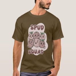 Camiseta Batata de grupo engraçado Spud Squad