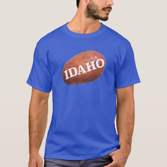 Camiseta Batata de Idaho Superdimensionada (Frente)