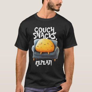 Camiseta Batata de Sofá Engraçado