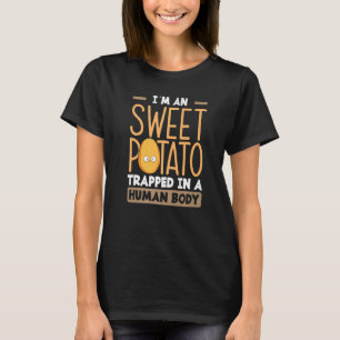 Camiseta Batata Doce Eu Sou Uma Batata Doce Presa Em Um Hum