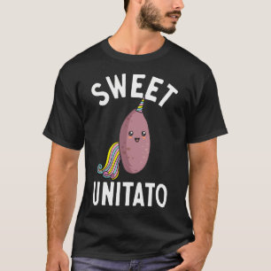Camiseta Batata Doce Raiz Legume Doce Unitato Unicórnio