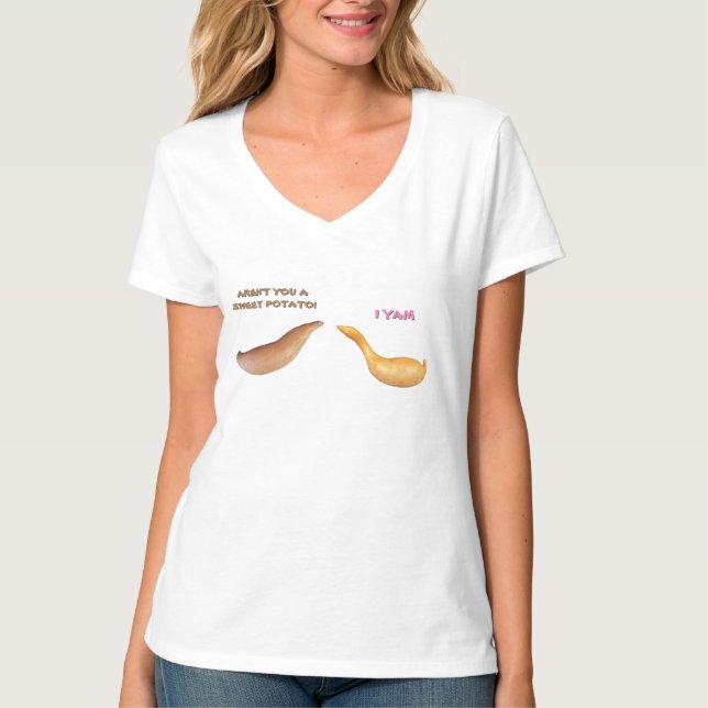 Camiseta Batata doce? Yam Bad Pun (Frente)