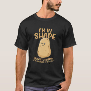 Camiseta Batata estou em forma Engraçado Comida Yam