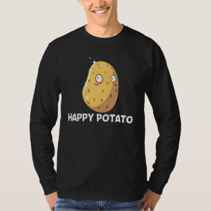 Camiseta Batata Fofa Para Homens Mulheres Legume Batata Ass