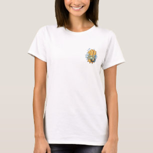 Camiseta Batata Frita Cartoon Fofo Snorkeling Subaquático