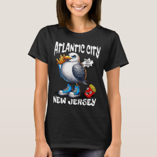 Camiseta Batata Frita de Gaivota de Atlantic City Nova Jers