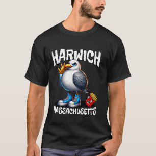 Camiseta Batata Frita Francesa de Gaivota Engraçada Harwich