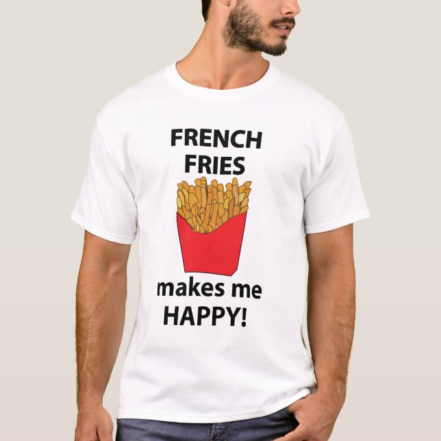 Camiseta Batata Frita Me Faz Feliz Batata Frita (Frente)