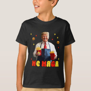 Camiseta Batata Frita Mega Mc Trump Divertida Comida Rápida