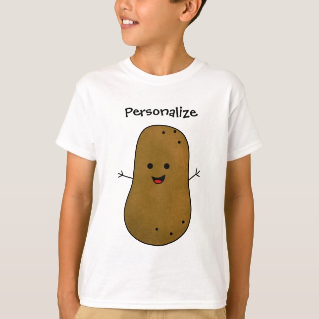 Camiseta Batata Marrom Personalizada (Frente)