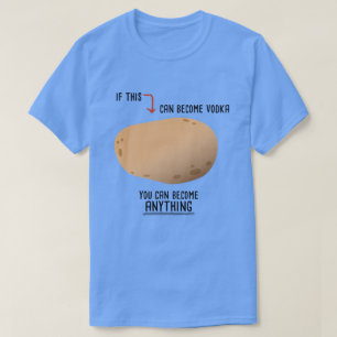 Camiseta Batata Motivacional Engraçada Para Vodka