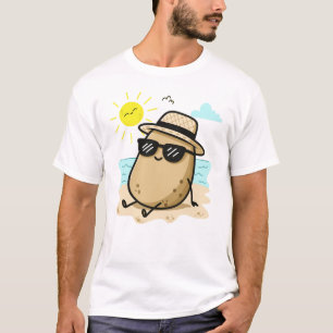 Camiseta Batata Na Praia Vibes de Verão