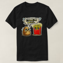 Batata Triste e Fritas Arte de Desenho Animado Div