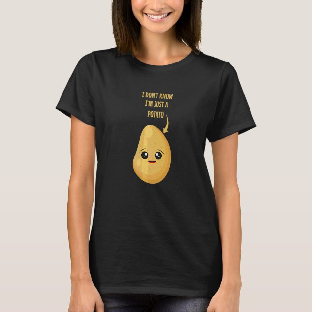 Camiseta Batata Vegana Piada de Comida (Frente)