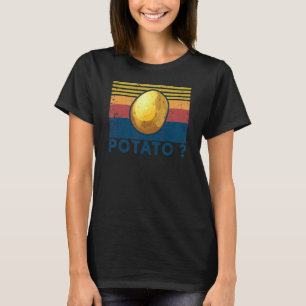 Camiseta Batata Vintage Retro Piada Vegana Vegetariana Bata