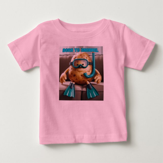 Camiseta Batatão é nascido para snorkeling (Frente)