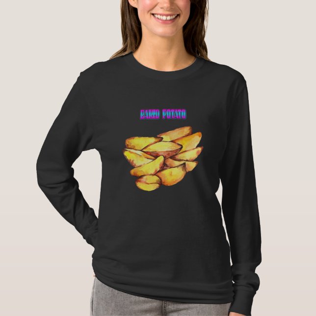 Camiseta Batatas de Batata Feita Funny (Frente)