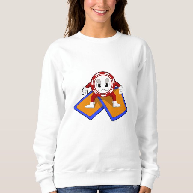 Camiseta Batatas de pôquer com cartões Poker (Frente)