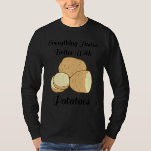 Camiseta Batatas Deliciosas Citação Irônica Hobby Chef Cozi