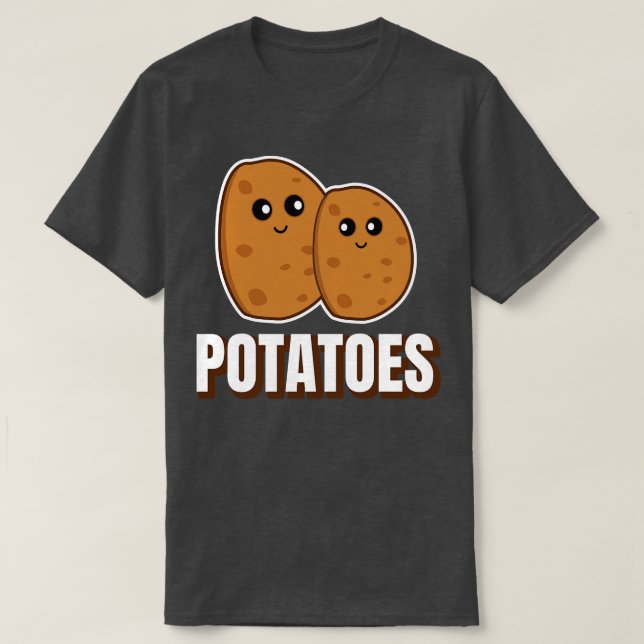 Camiseta Batatas em Cubo (Frente do Design)