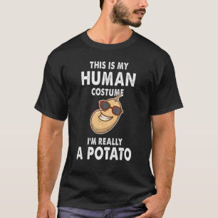 Camiseta Batatas Este É Meu Disfarce Humano Eu Sou Realment