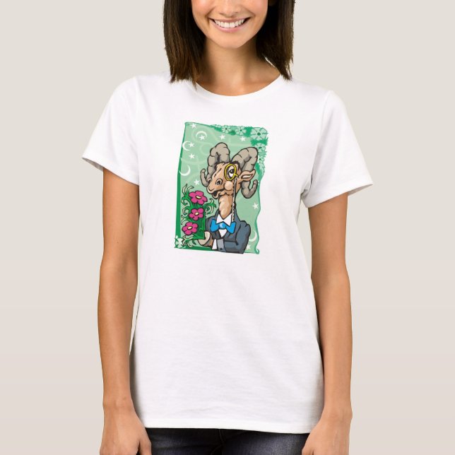 Camiseta Batatas Florais com Monocle e Arco (Frente)