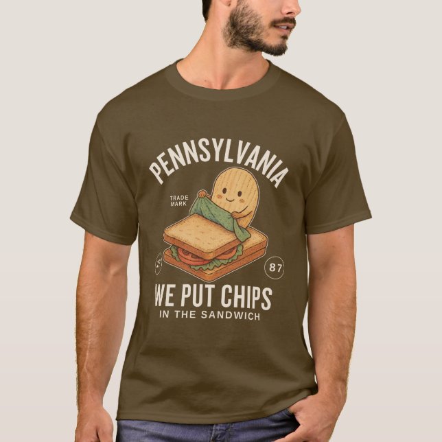 Camiseta batatas fritas da Pensilvânia (Frente)
