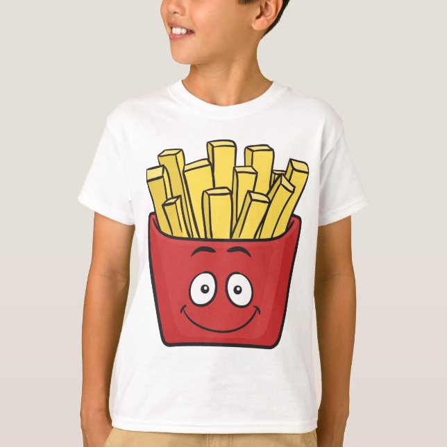 Camiseta Batatas fritas de Emoji (Frente)