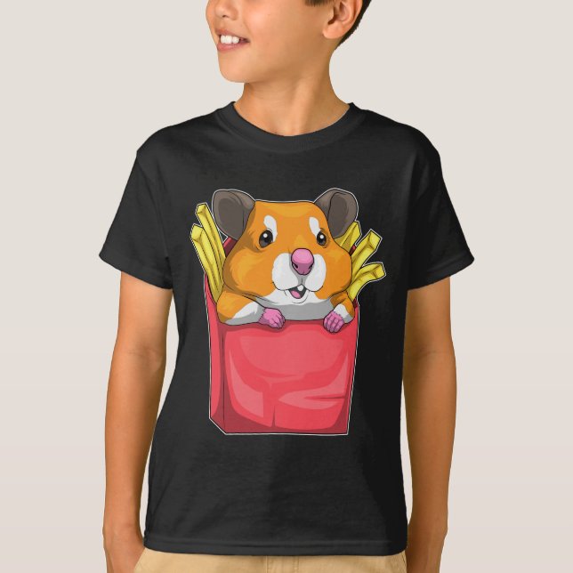 Camiseta Batatas fritas de hamster (Frente)