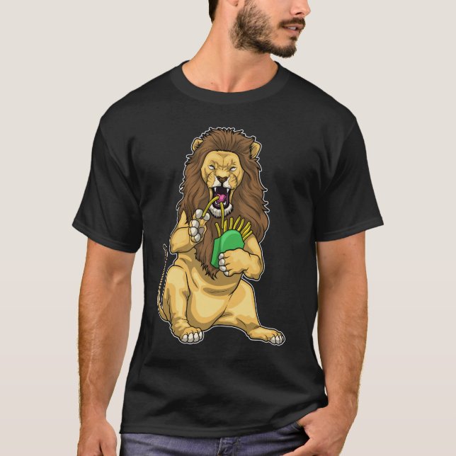 Camiseta Batatas fritas de leão (Frente)