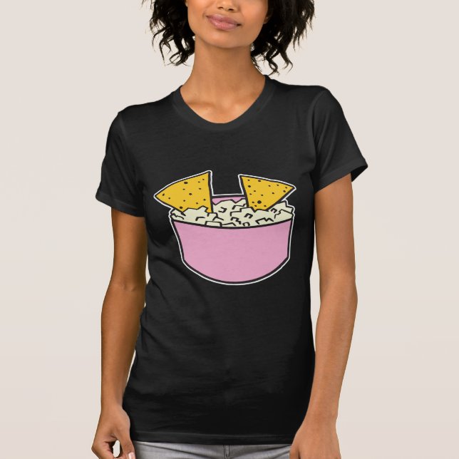 Camiseta batatas fritas de tortilha em mergulho (Frente)