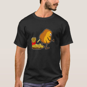 Camiseta Batatas fritas fritas Batata Pooping Fries Humor