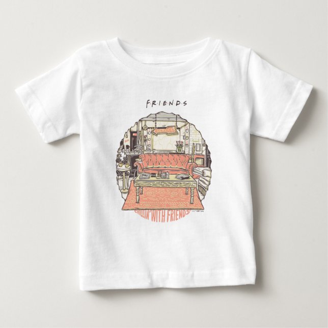 Camiseta Bate-papo com os FRIENDS™ Cartoon 2 (Frente)