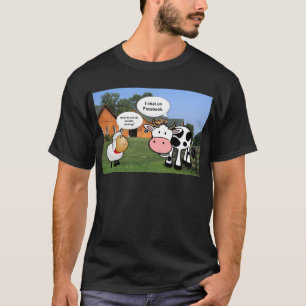 Camiseta Bate-papo engraçado sobre desenhos animados de faz