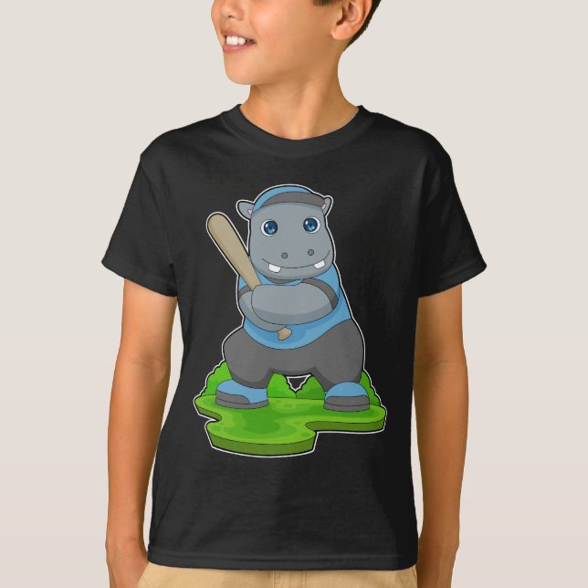 Camiseta Batedeira de baseball Hippo (Frente)