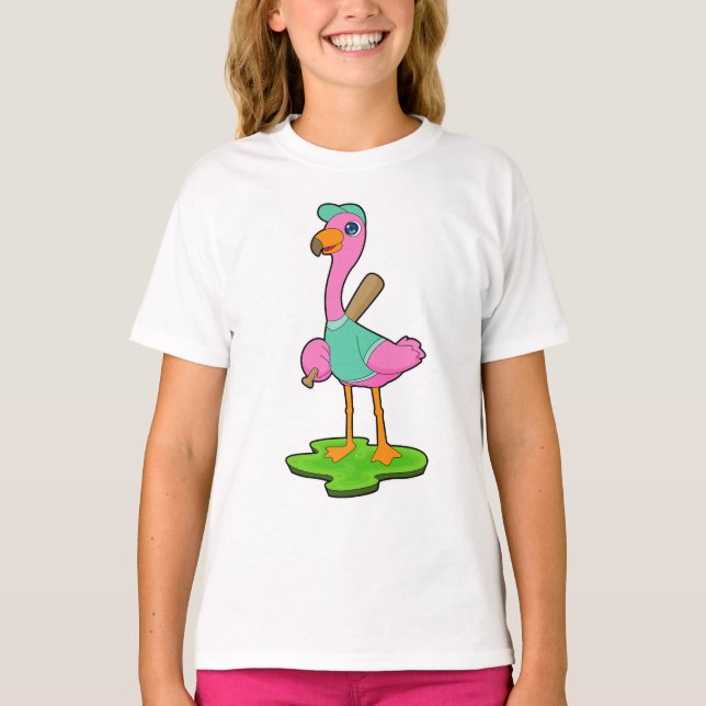Camiseta Batedeira Flamingo Baseball (Frente)