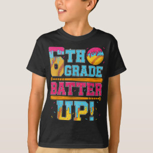 Camiseta Batedor de 6 para Cima Softball Basball B