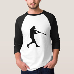 Camiseta Batedor de basebol esportivo com corte personaliza