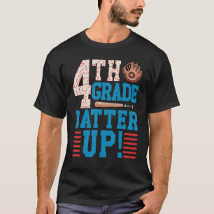 Camiseta Batedor do 4º ano de volta à escola para jogar bas